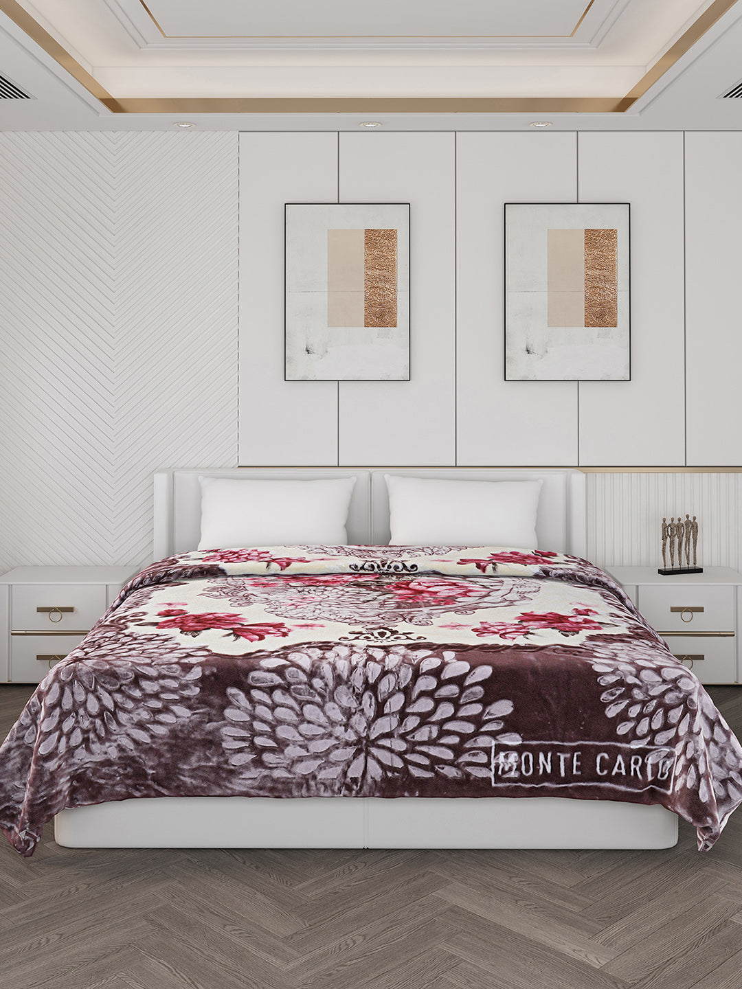 Printed Double Bed 850 GSM Blanket for Heavy Winter -2 Ply (Weight 4.5 kg)