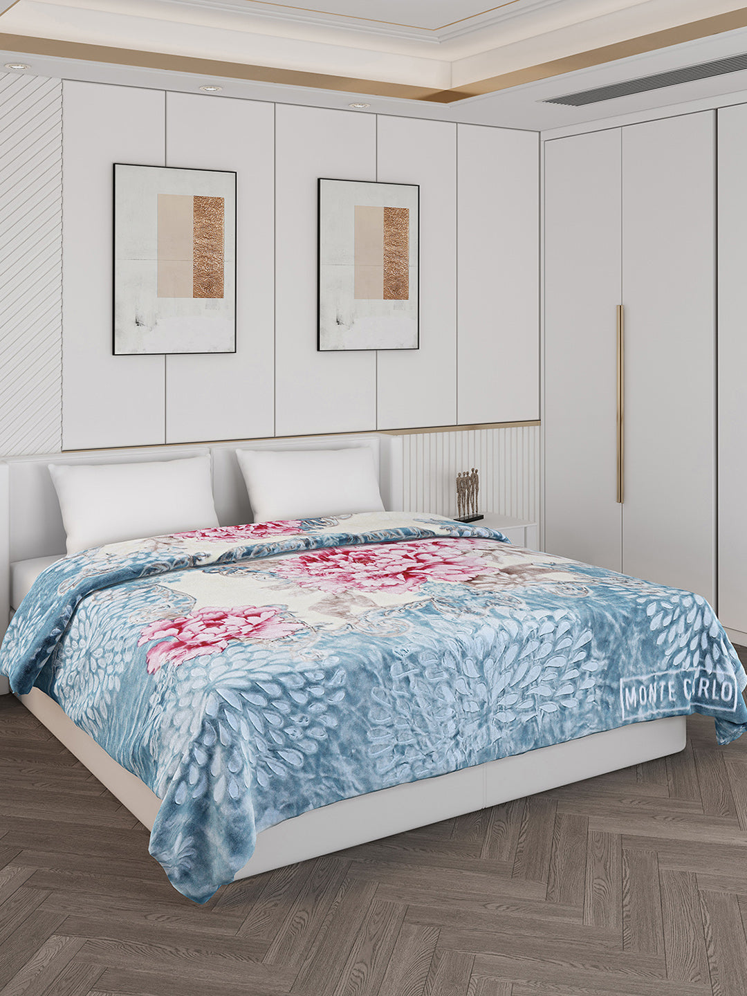 Printed Double Bed 850 GSM Blanket for Heavy Winter -2 Ply (Weight 4.5 kg)