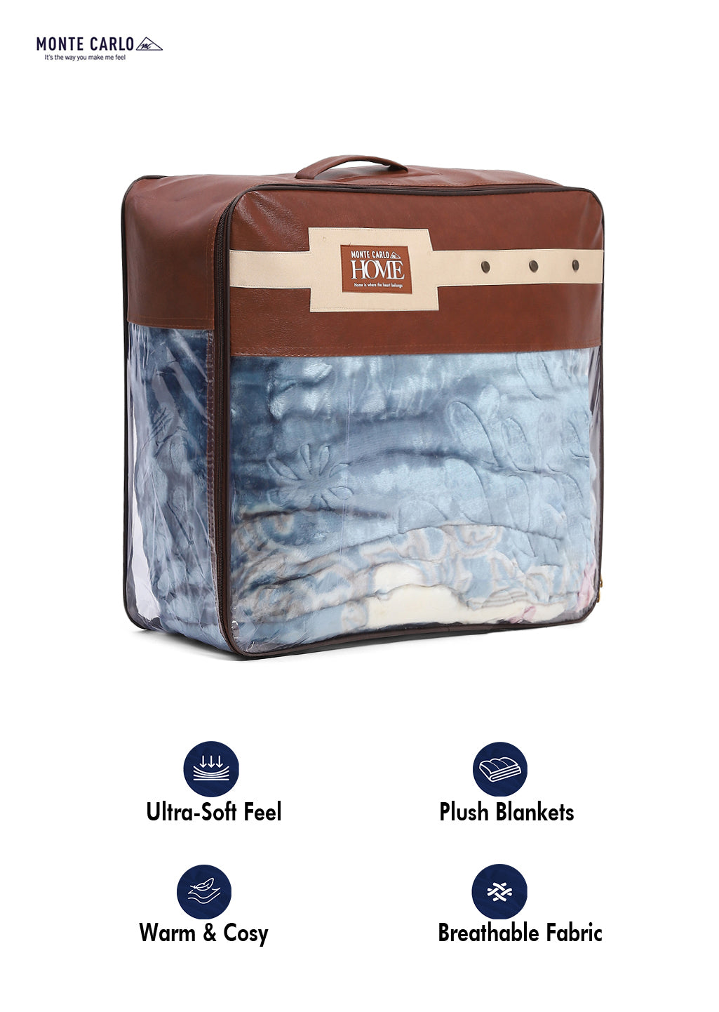 Printed Double Bed 850 GSM Blanket for Heavy Winter -2 Ply (Weight 4.5 kg)