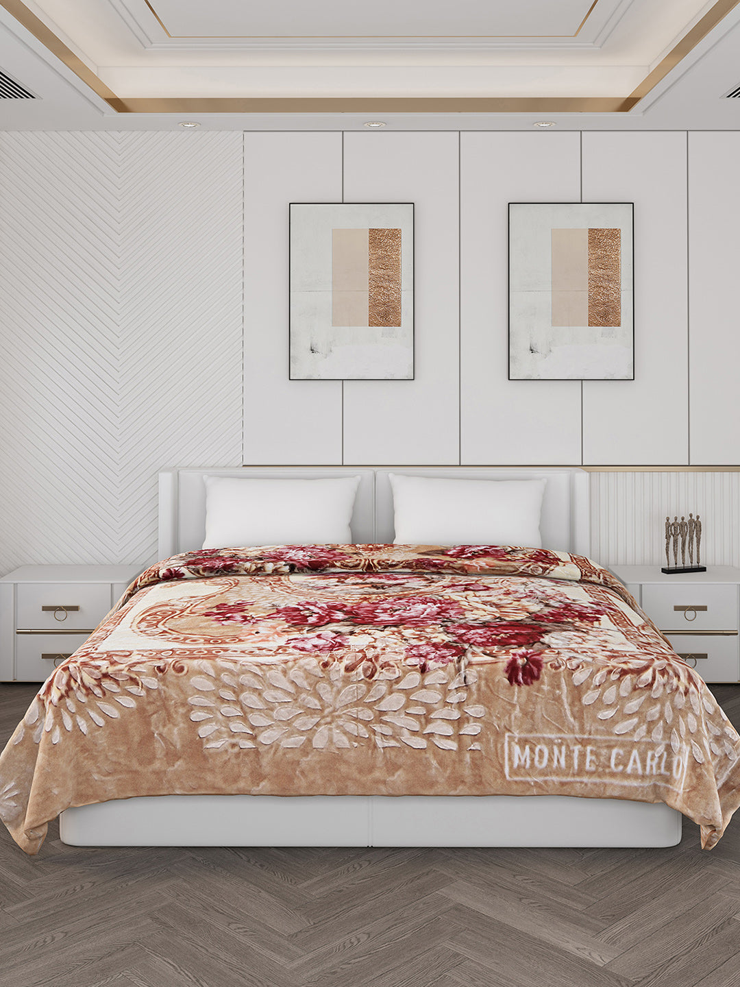 Printed Double Bed 850 GSM Blanket for Heavy Winter -2 Ply (Weight 4.5 kg)