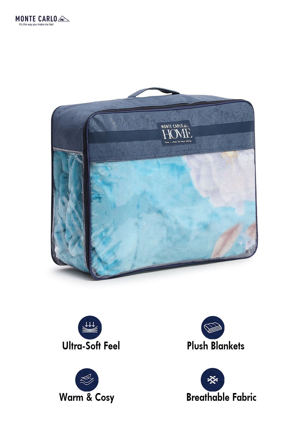 Printed Double Bed 550 GSM Blanket for Mild Winter -2 Ply (Weight 3 kg)