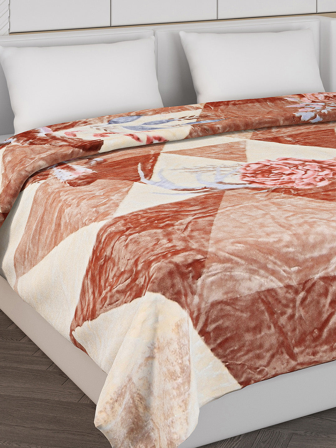 Printed Double Bed 550 GSM Blanket for Mild Winter -2 Ply (Weight 3 kg)