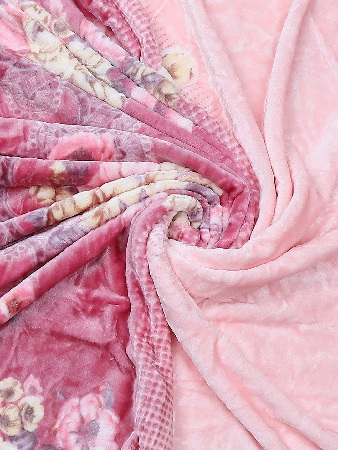 Printed Double Bed 550 GSM Blanket for Mild Winter -2 Ply (Weight 3 kg)