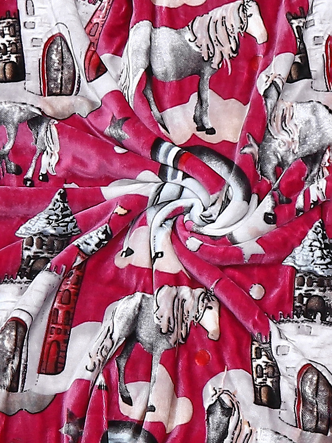 Printed Baby Blanket 2 Ply, 519 GSM, Weight 0.8 kg (Sherlock)