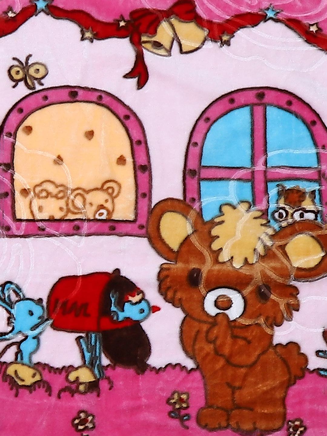 Printed Baby Blanket For Winter 1 Ply, 625 GSM, Weight 0.55 kg (Toddler)