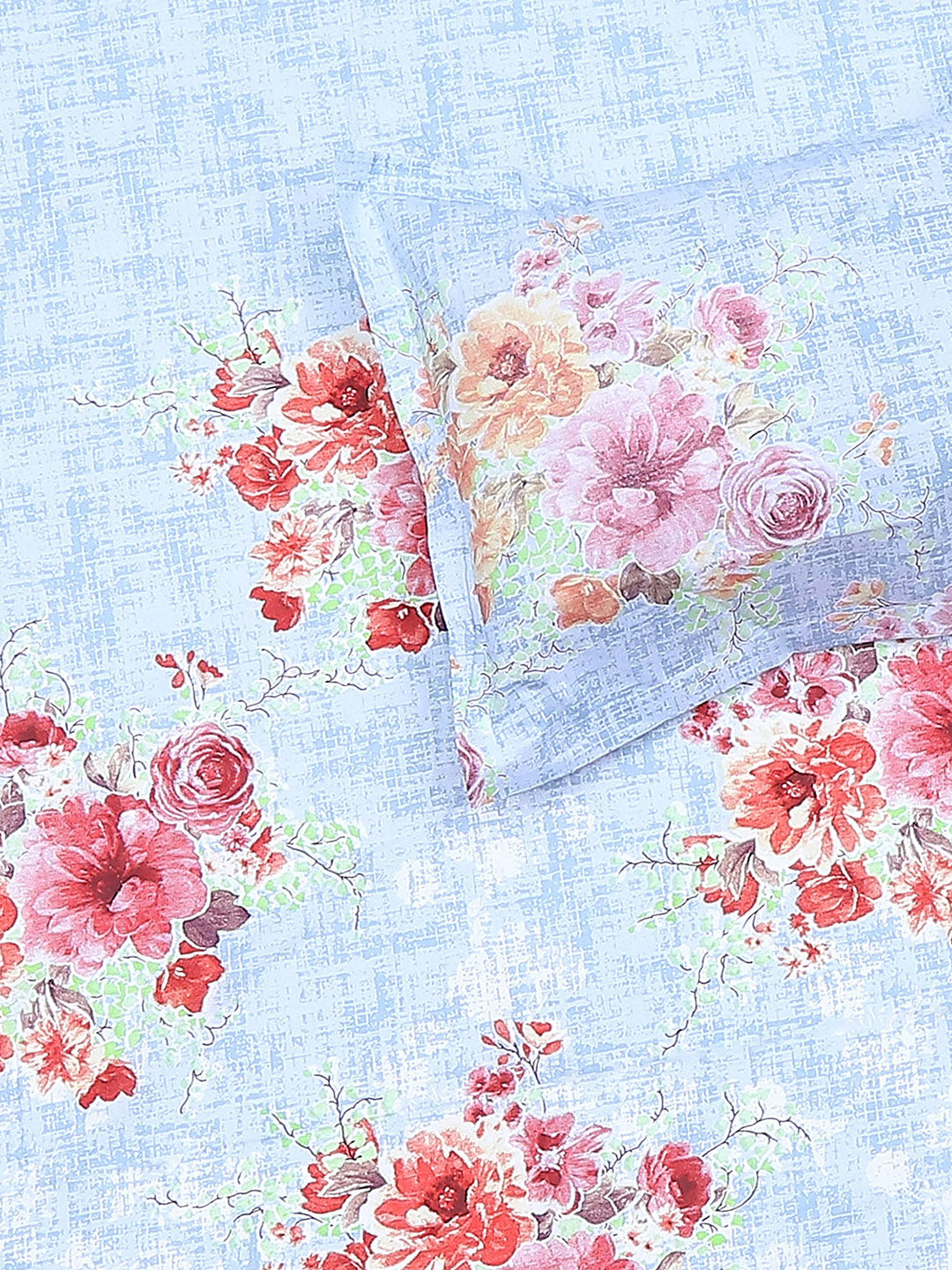 104 TC Cotton Double Bedsheet with 2 Pillow Covers - Updated - Updated