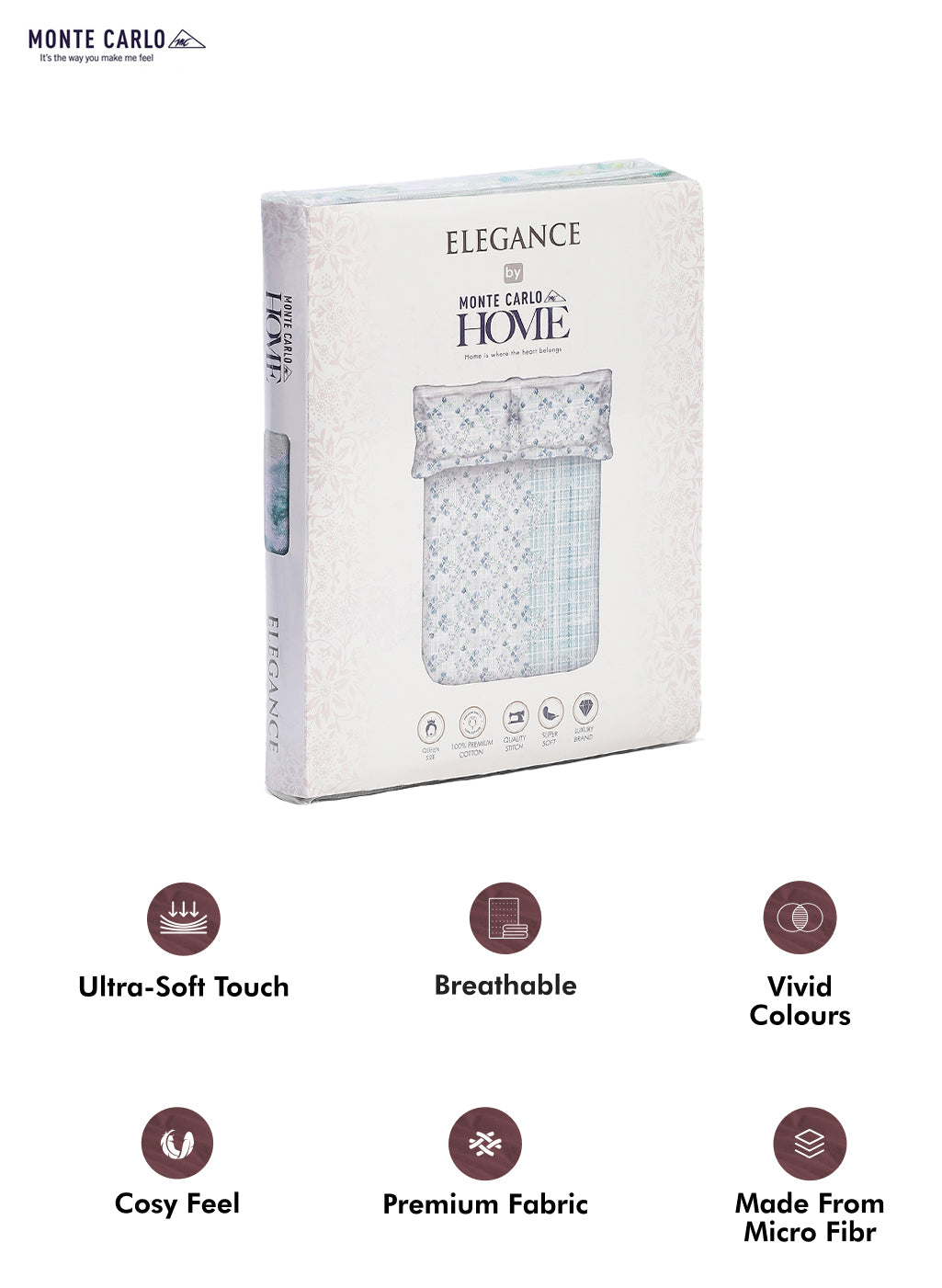 104 TC Cotton Double Bedsheet with 2 Pillow Covers - Updated - Updated - Updated