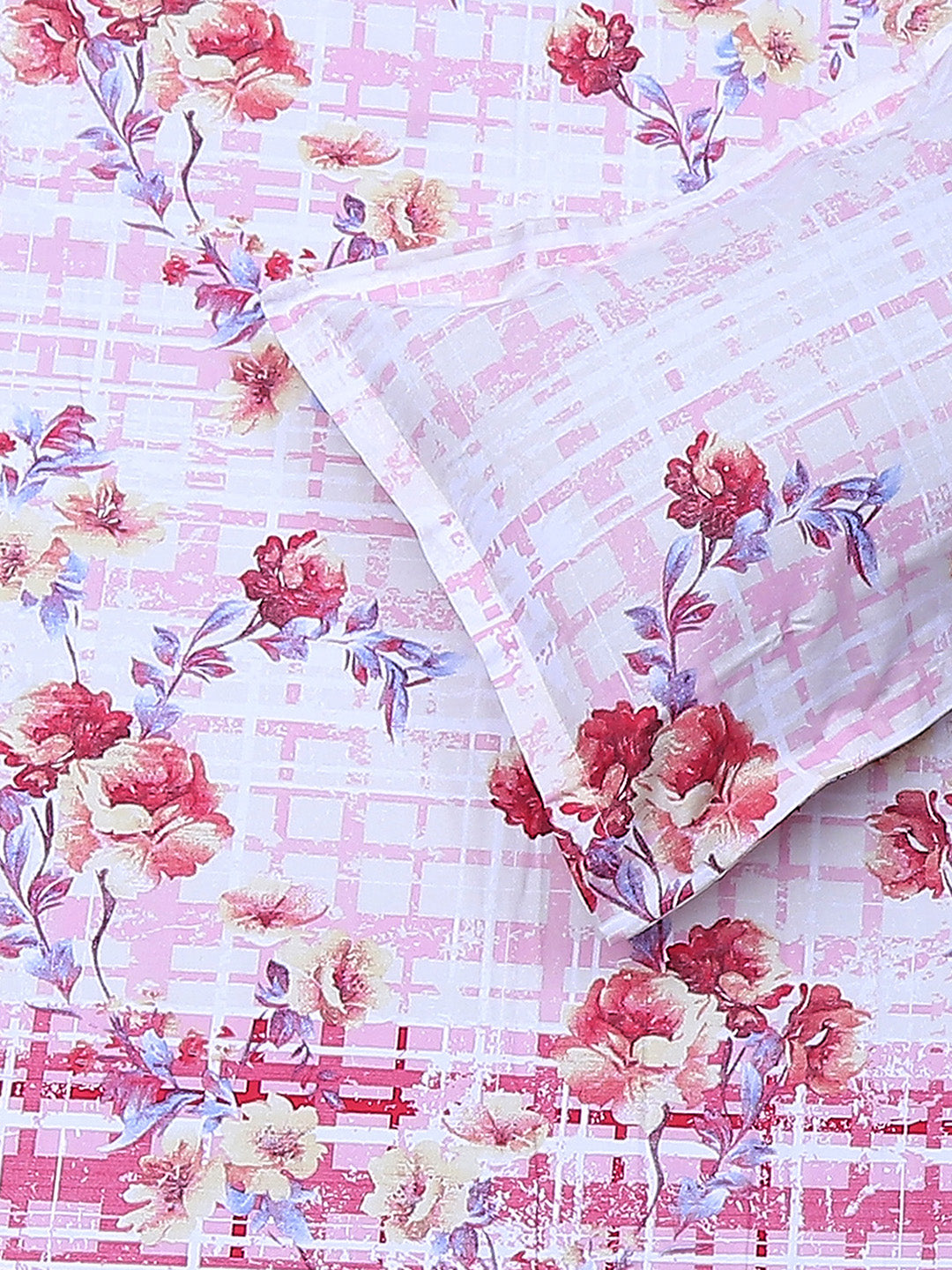 104 TC Cotton Double Bedsheet with 2 Pillow Covers - Updated - Updated - Updated