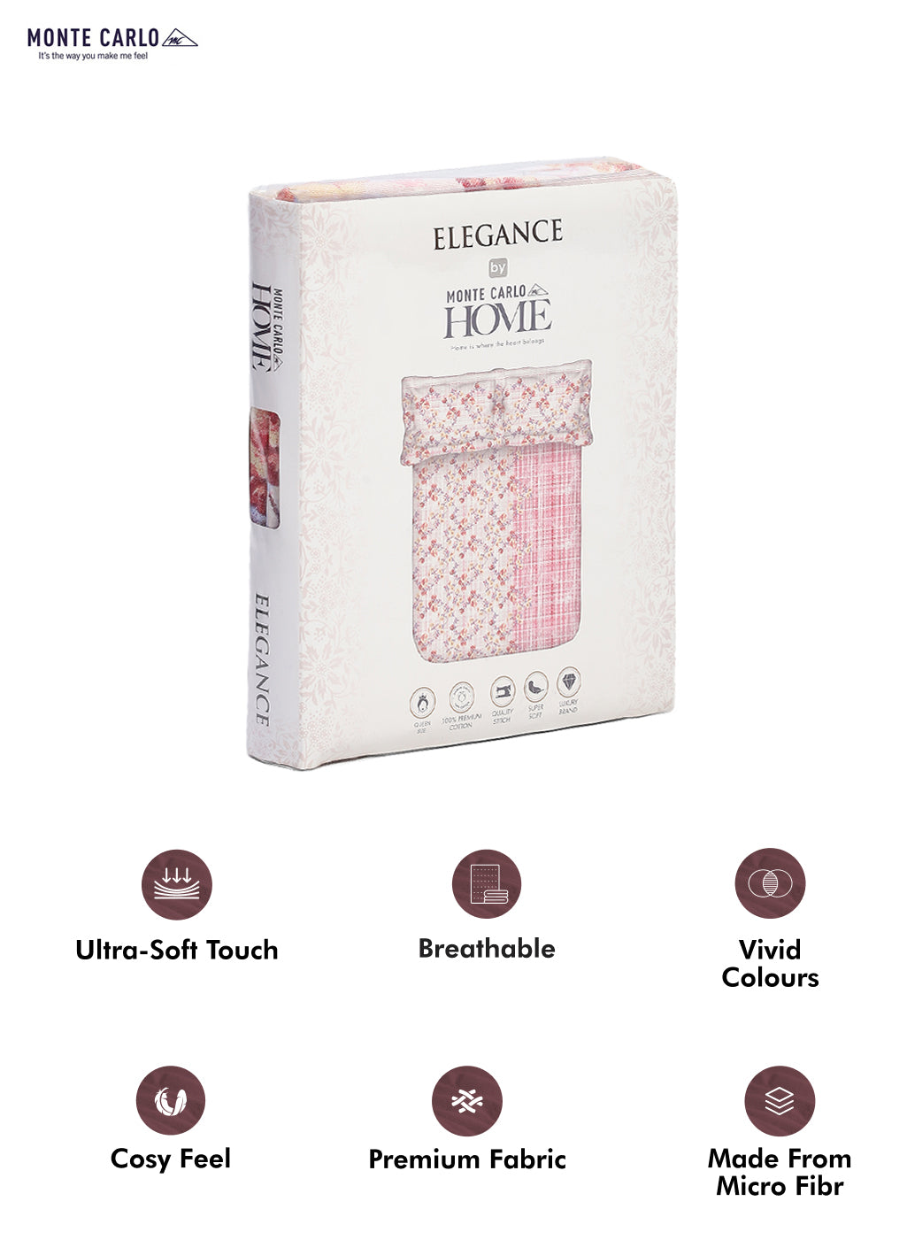 104 TC Cotton Double Bedsheet with 2 Pillow Covers - Updated - Updated - Updated