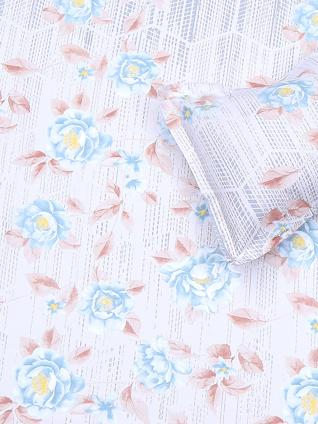 104 TC Cotton Double Bedsheet with 2 Pillow Covers - Updated - Updated