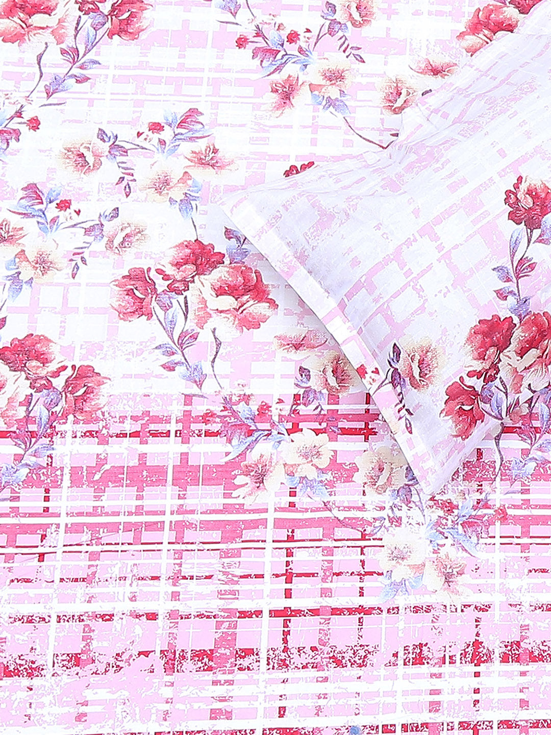 104 TC Cotton Double Bedsheet with 2 Pillow Covers - Updated - Updated - Updated