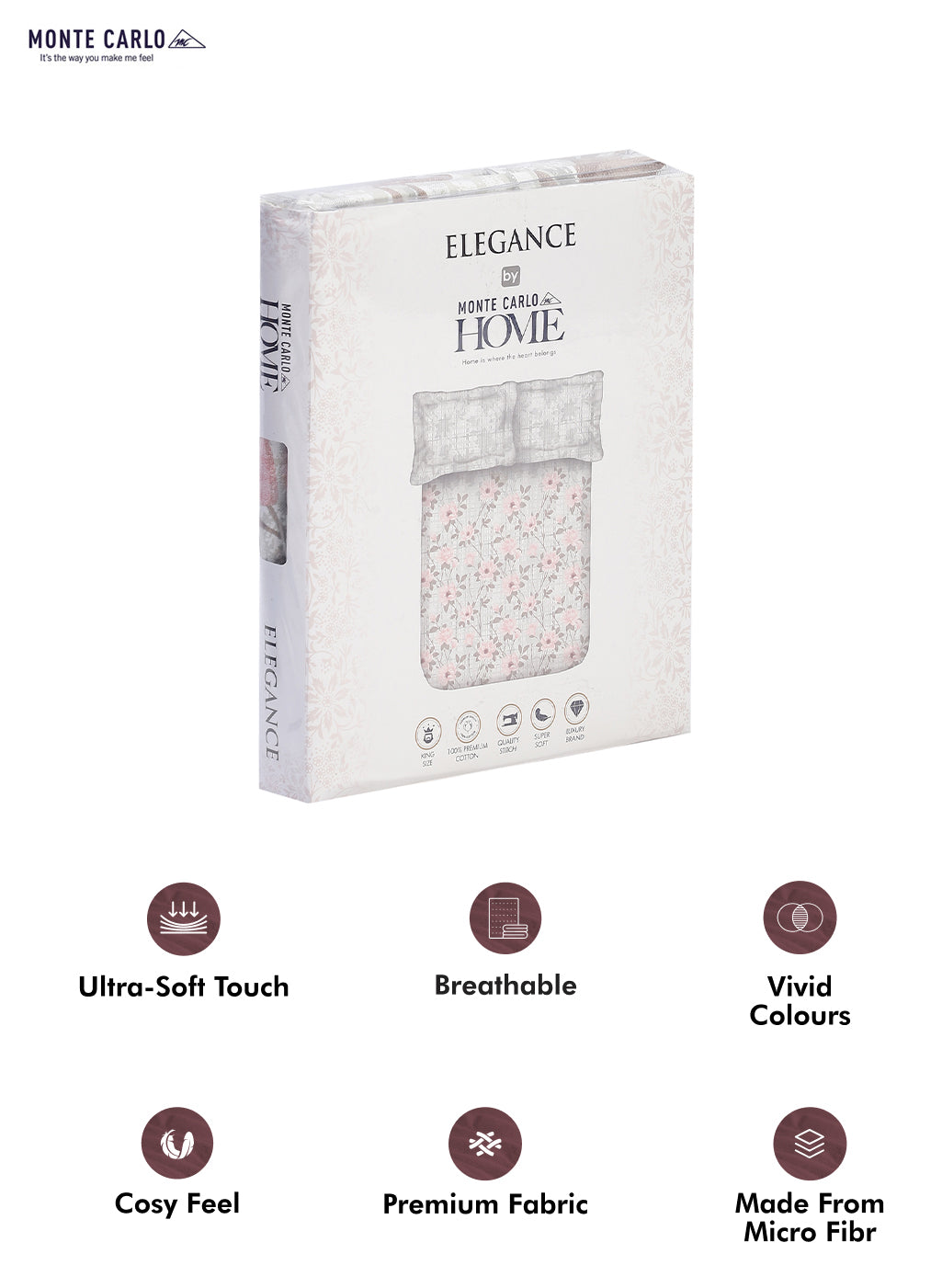 104 TC Cotton Double Bedsheet with 2 Pillow Covers - Updated - Updated - Updated