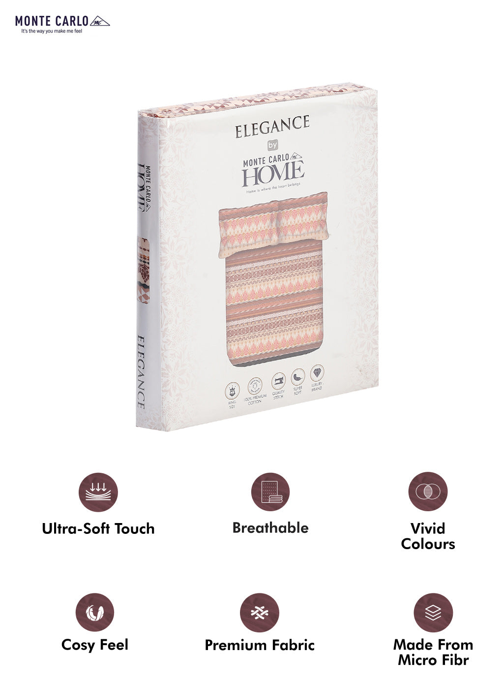 104 TC Cotton Double Bedsheet with 2 Pillow Covers - Updated - Updated - Updated