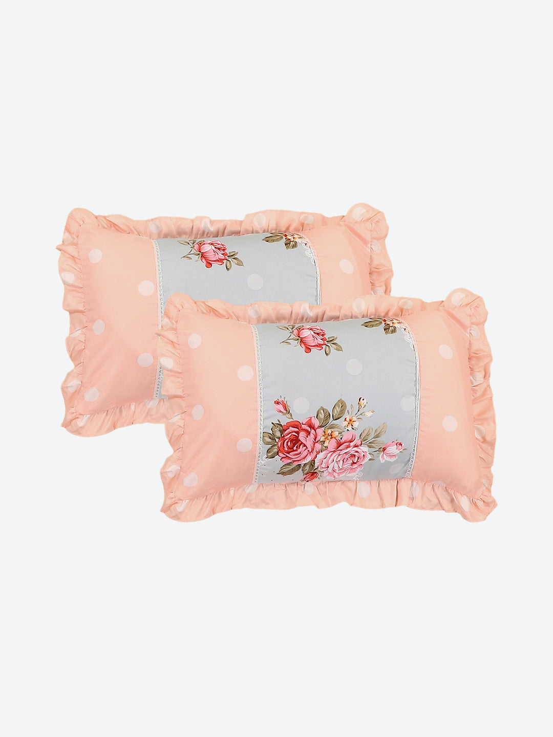 130 GSM Polyester Double Bed 1 Bedsheet with 2 Pillow Covers (Essence)