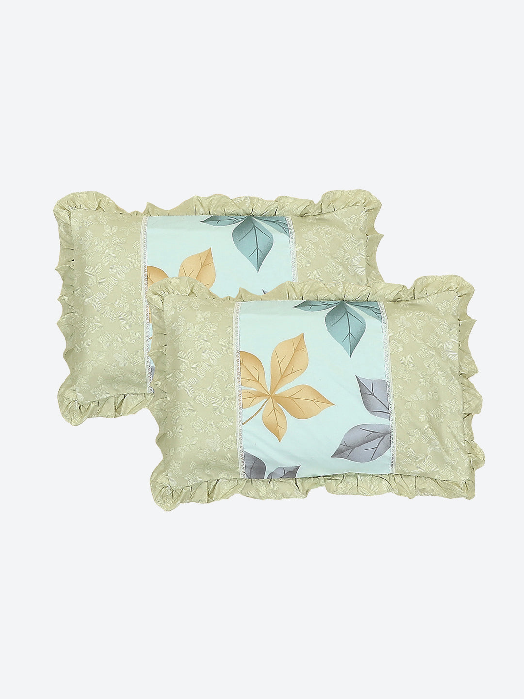 130 GSM Polyester Double Bed 1 Bedsheet with 2 Pillow Covers (Essence)