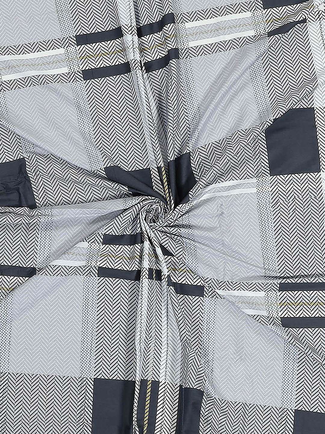 200 TC Cotton Double Bed 1 Bedsheet with 2 Pillow Covers (Ramona)