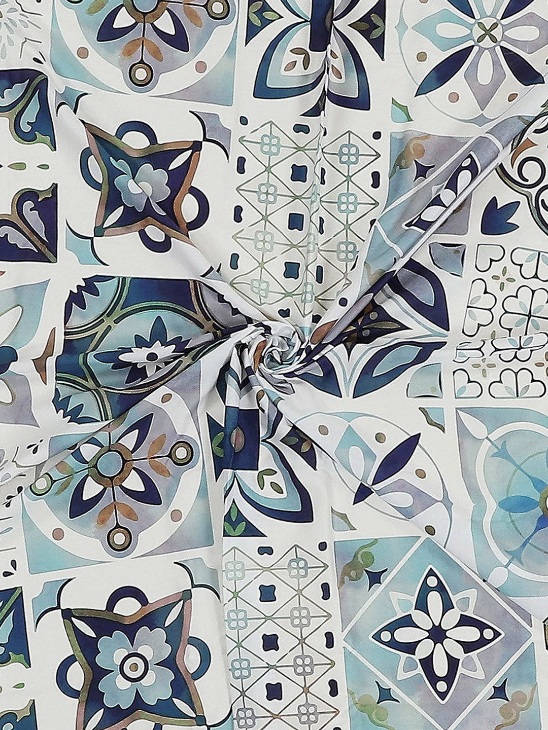 300 TC Cotton Double Bed 1 Bedsheet with 2 Pillow Covers (Morocan)