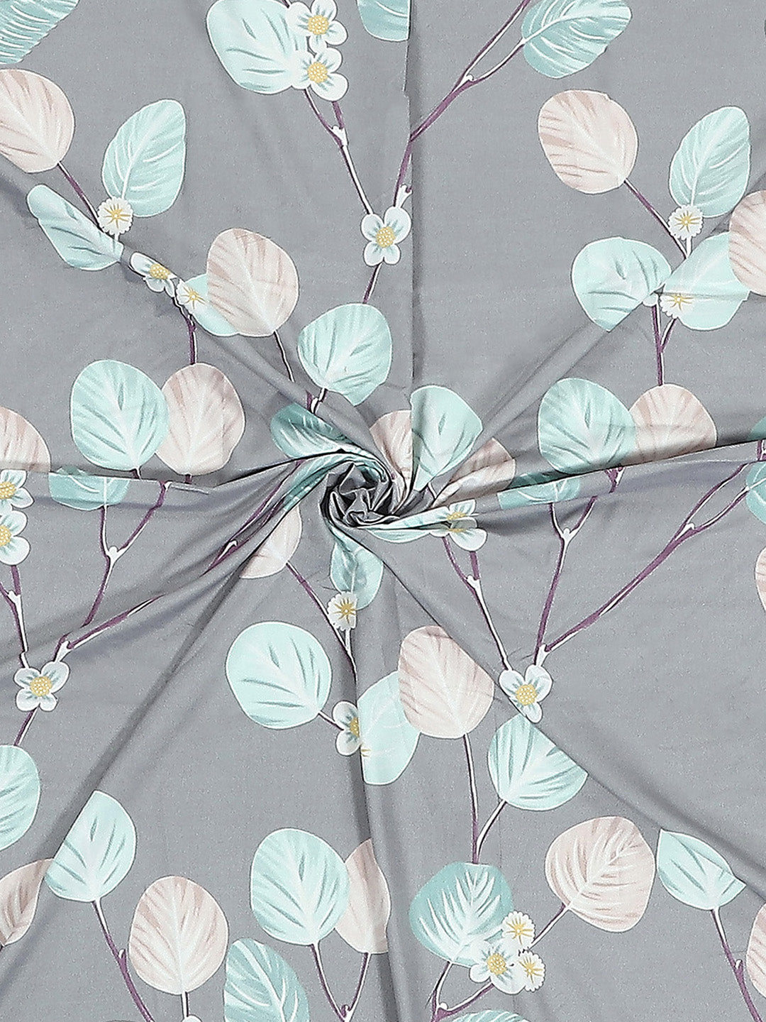 130 GSM Polyester Double Bed 1 Bedsheet with 2 Pillow Covers (Vibrant)