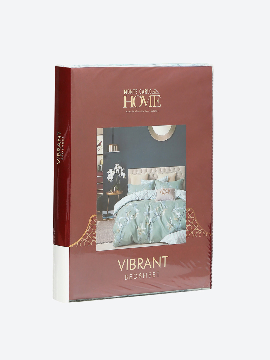 130 GSM Polyester Double Bed 1 Bedsheet with 2 Pillow Covers (Vibrant)