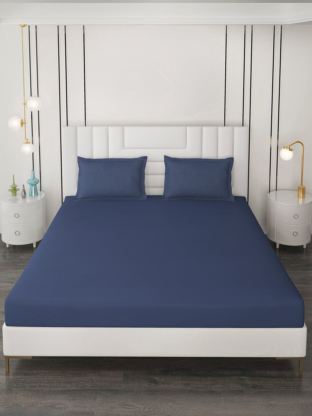 400 TC Cotton Double Bedsheet with 2 Pillow Covers