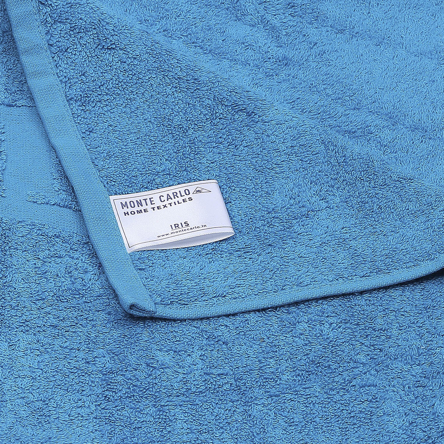 Blue Cotton 525 GSM Bath Towel