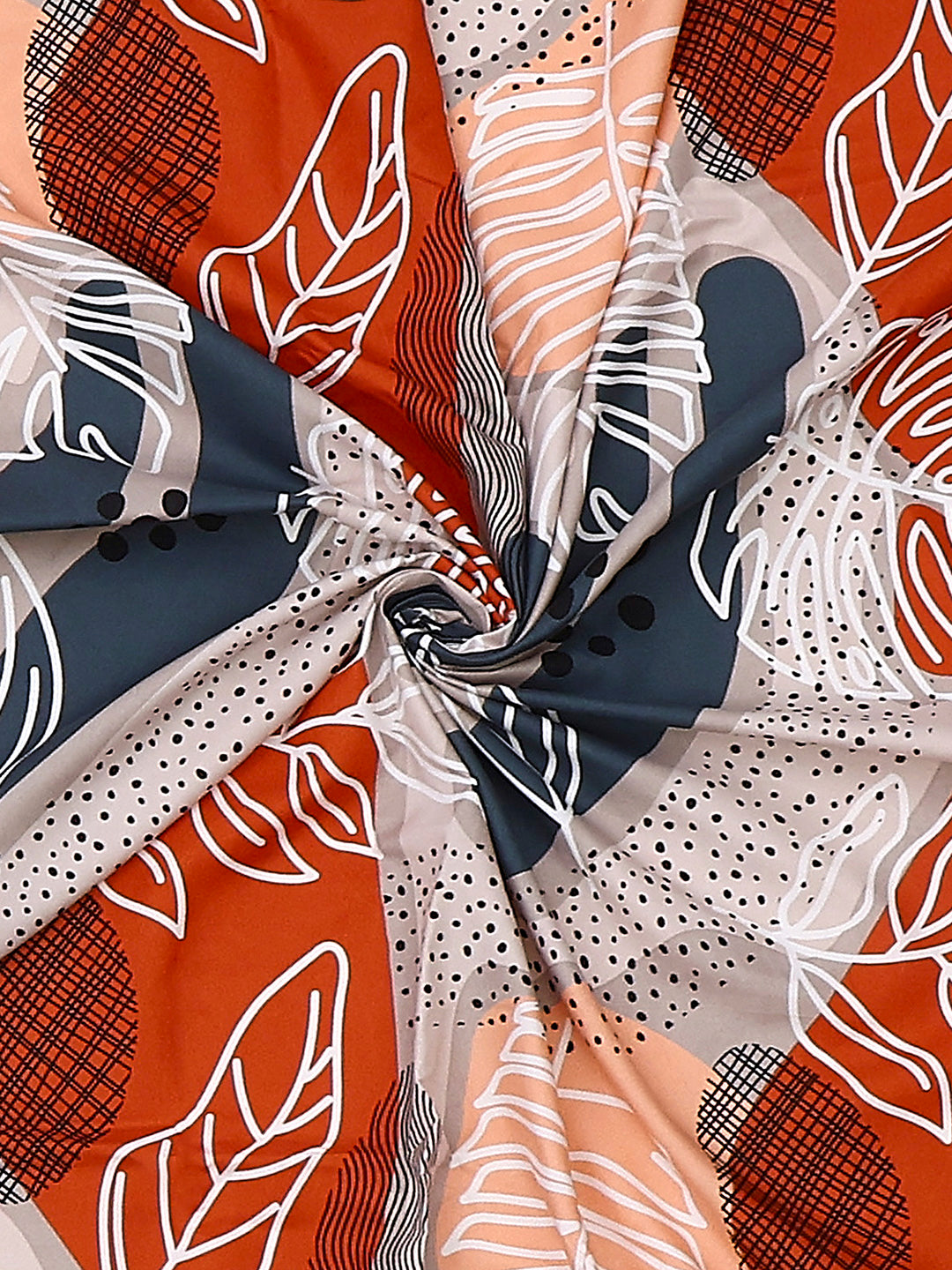 110 GSM Polyester Double Bed 1 Bedsheet with 2 Pillow Cover (Aromatica)