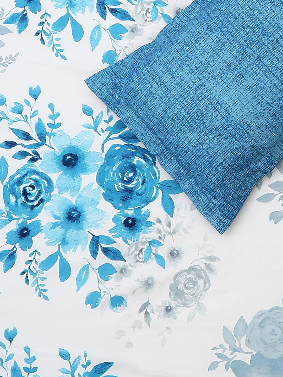 110 GSM Polyester Double Bed 1 Bedsheet with 2 Pillow Cover (Aromatica)