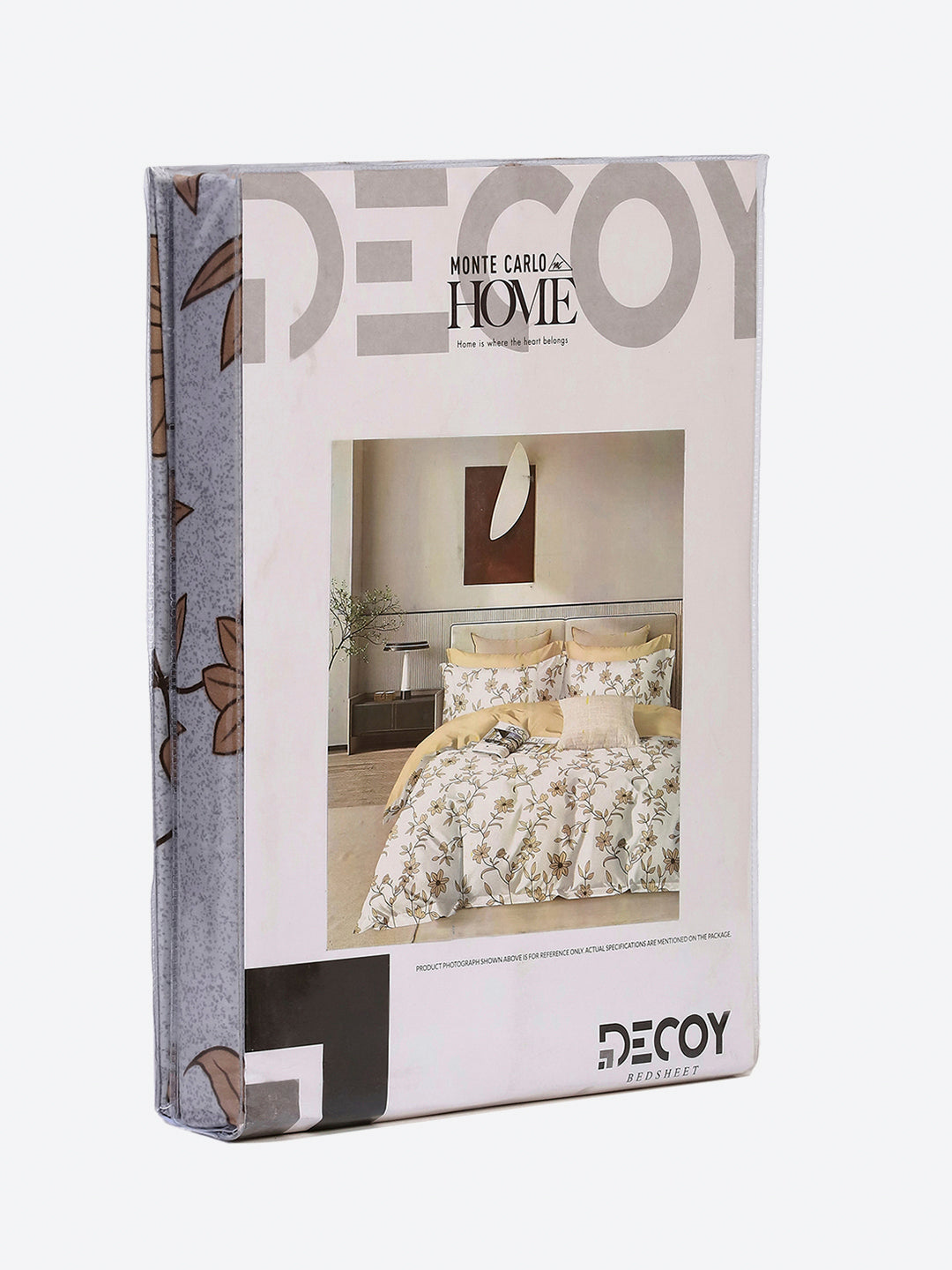 130 GSM Polyester Single Bedsheet with 1 Pillow Cover (Decoy)