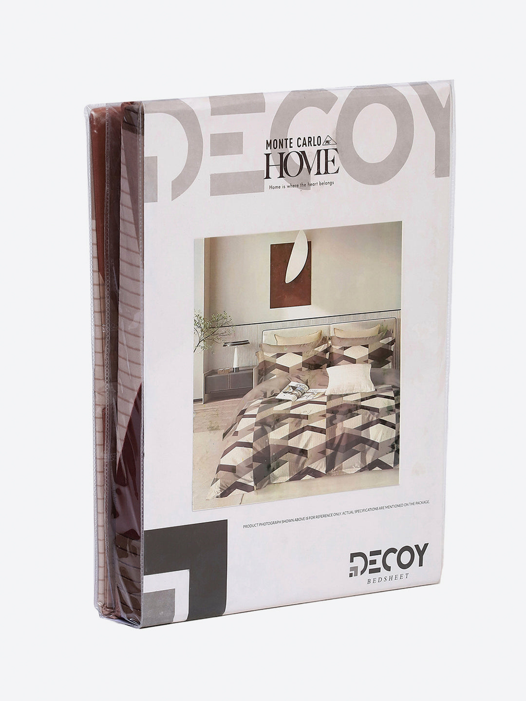 130 GSM Polyester Single Bedsheet with 1 Pillow Cover (Decoy)