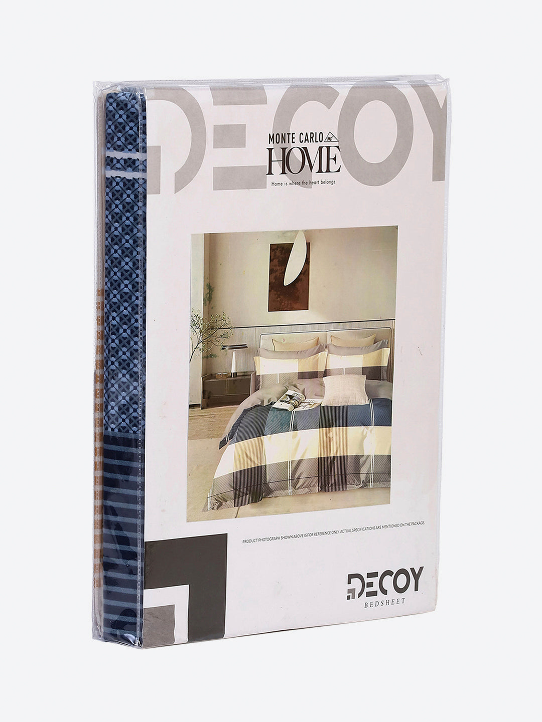 130 GSM Polyester Single Bedsheet with 1 Pillow Cover (Decoy)
