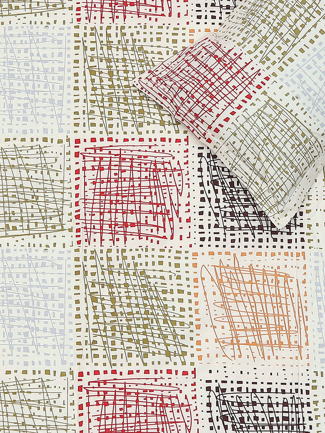 130 GSM Polyester Single Bedsheet with 1 Pillow Cover (Decoy)