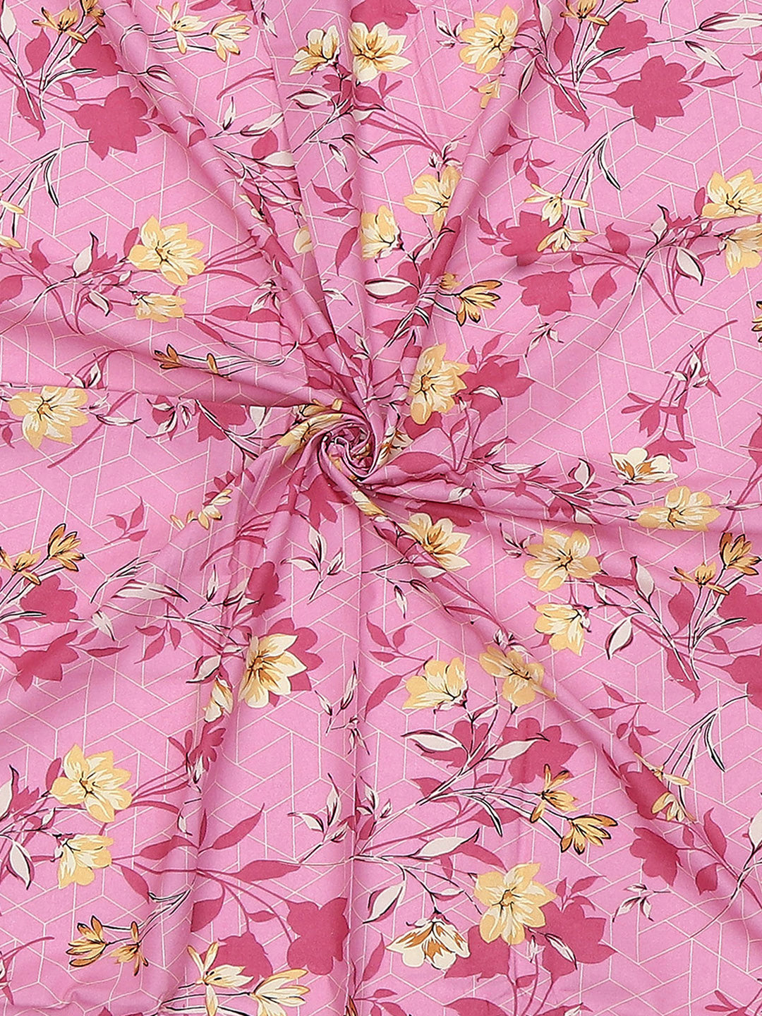 104 TC Cotton Single Bedsheet with 1 Pillow Cover (Elegance)