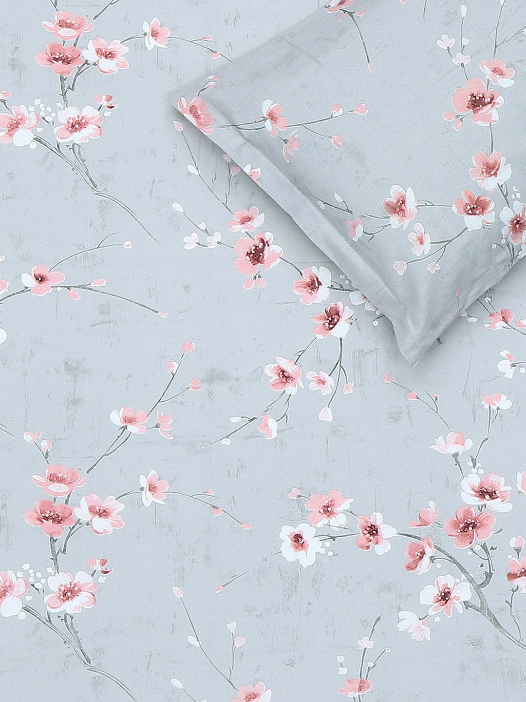 104 TC Cotton Single Bedsheet with 1 Pillow Cover (Elegance)