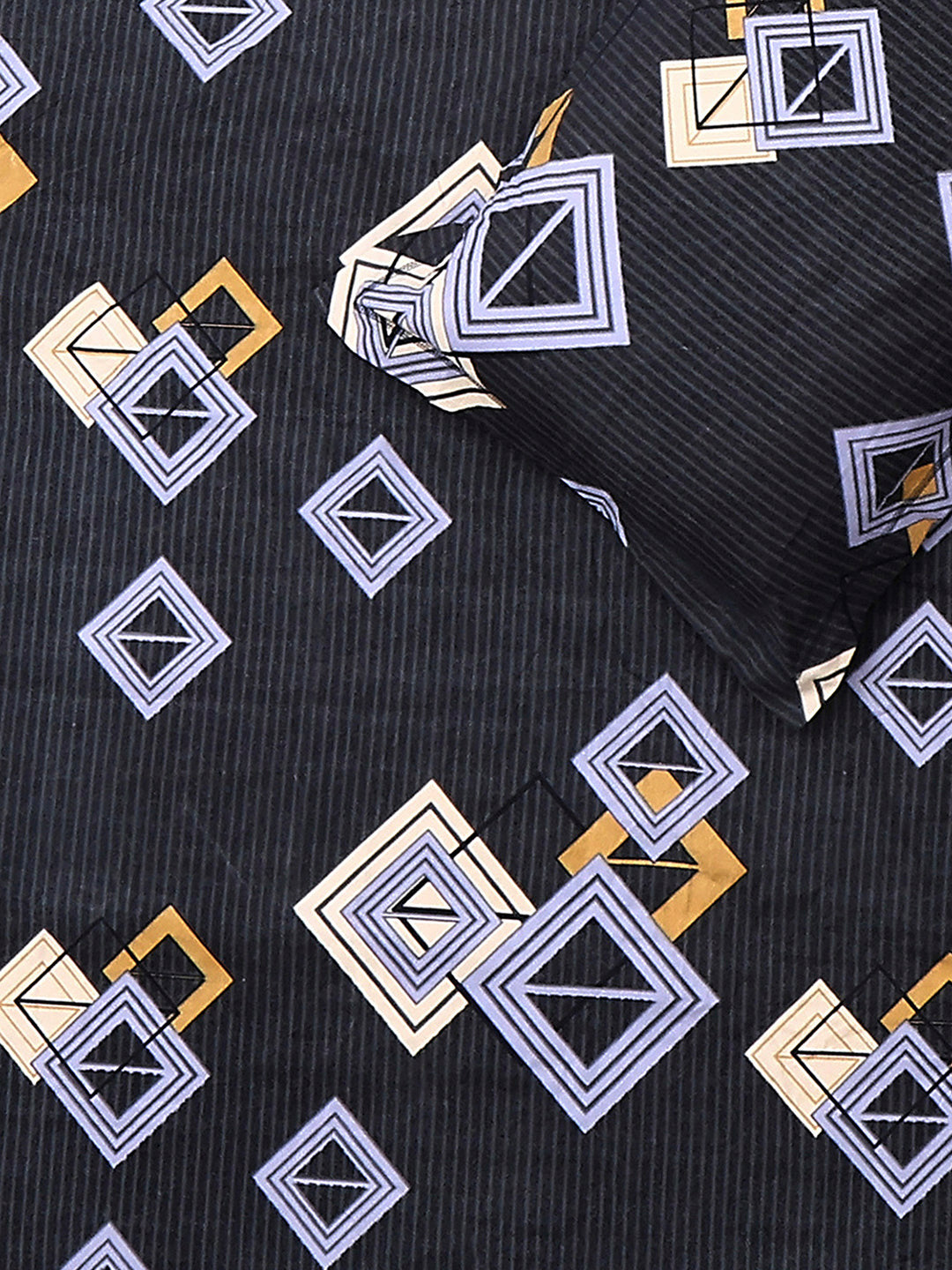 130 GSM Polyester Double Bed 1 Bedsheet with 2 Pillow Covers (Fashnik)