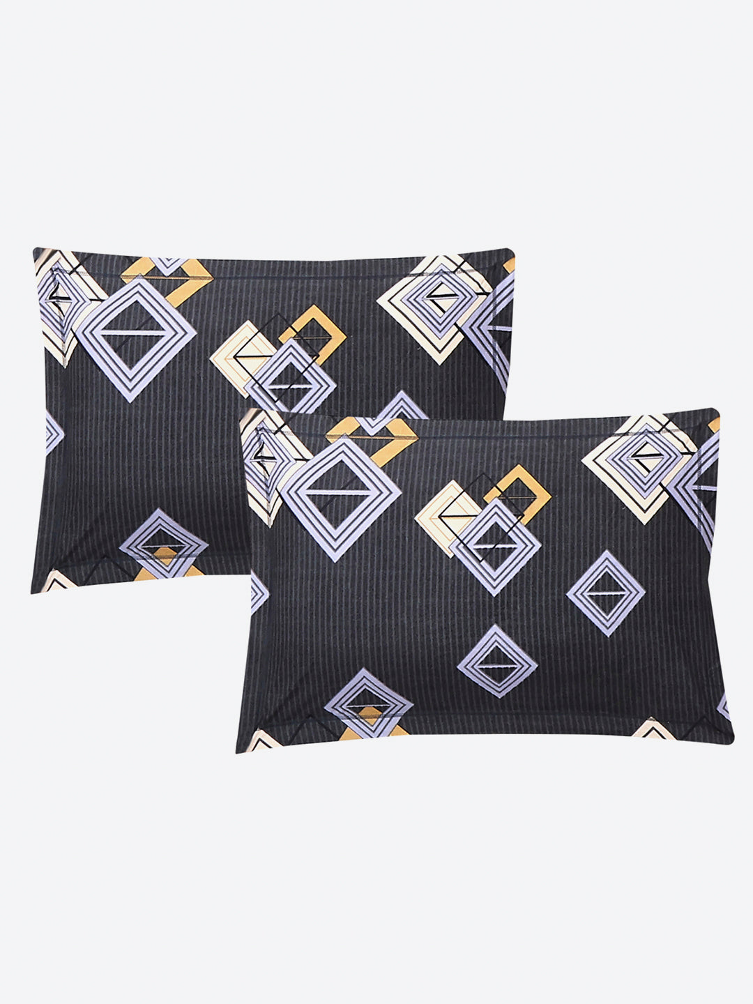 130 GSM Polyester Double Bed 1 Bedsheet with 2 Pillow Covers (Fashnik)