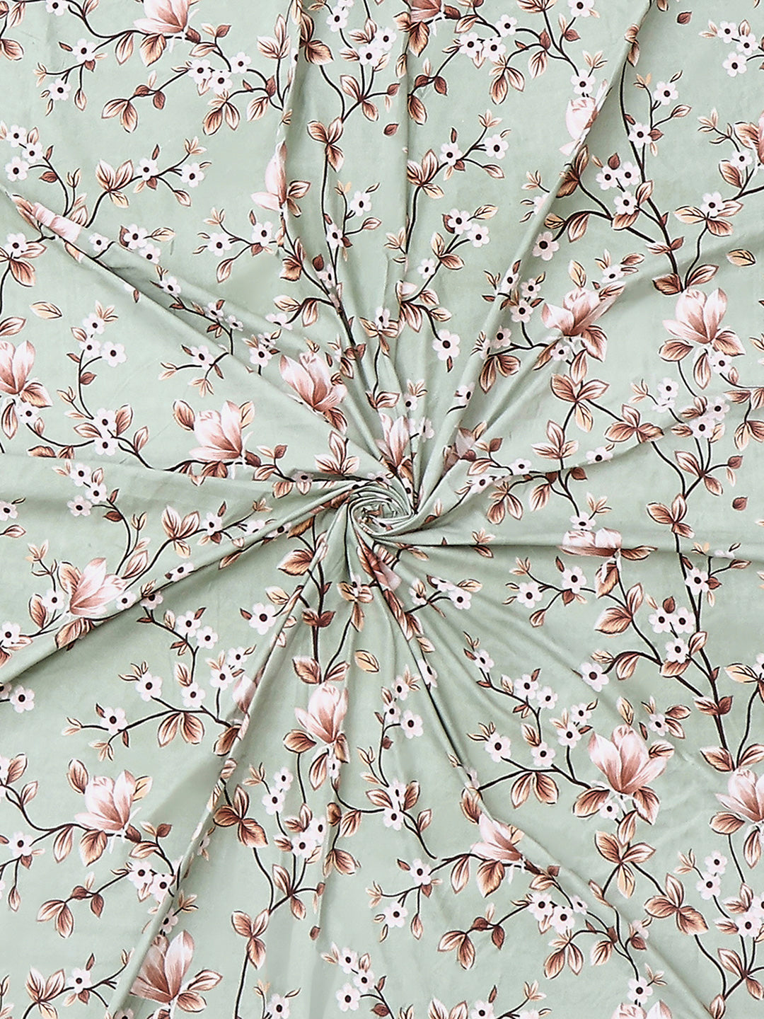 130 GSM Polyester Double Bed 1 Bedsheet with 2 Pillow Covers (Fashnik)