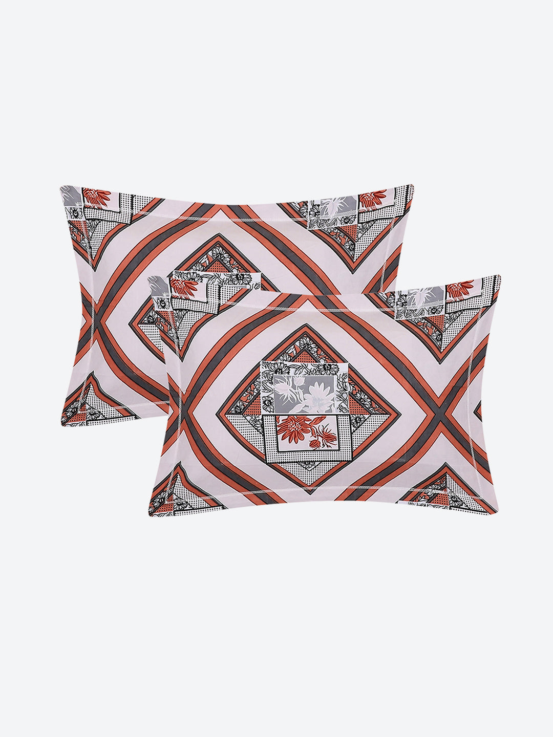 130 GSM Polyester King Size 1 Bedsheet with 2 Pillow Covers (Royal King)