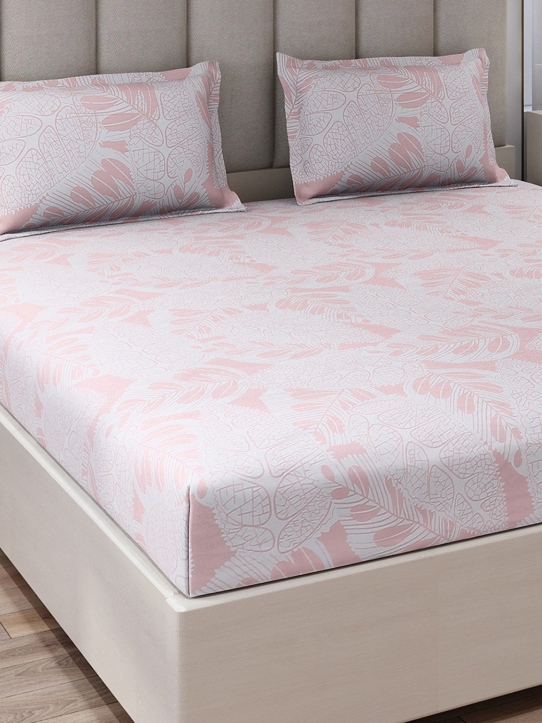 130 GSM Polyester King Size 1 Bedsheet with 2 Pillow Covers (Royal King)