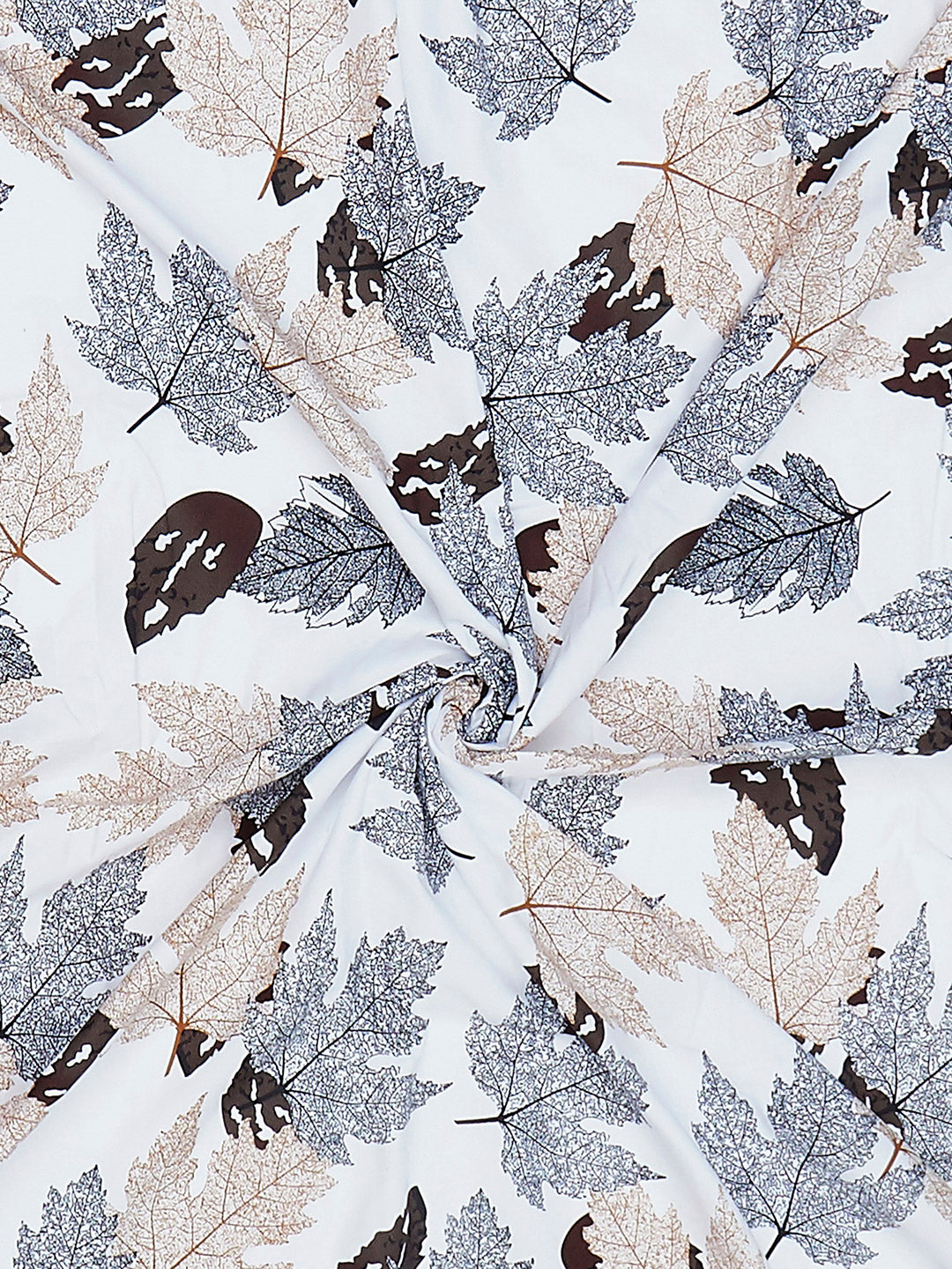 130 GSM Polyester King Size 1 Bedsheet with 2 Pillow Covers (Stanley)