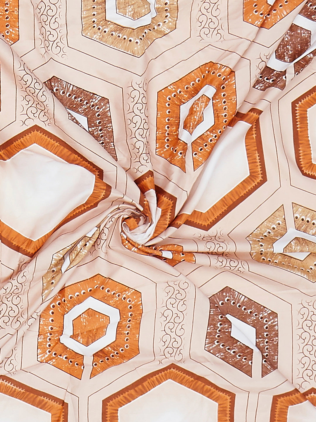 130 GSM Polyester King Size 1 Bedsheet with 2 Pillow Covers (Stanley)