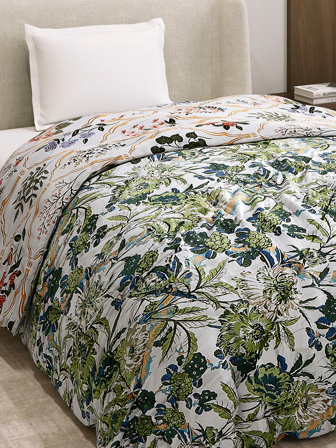 Printed Single Bed 3 Ply Comforter for AC Room - (Marvella)