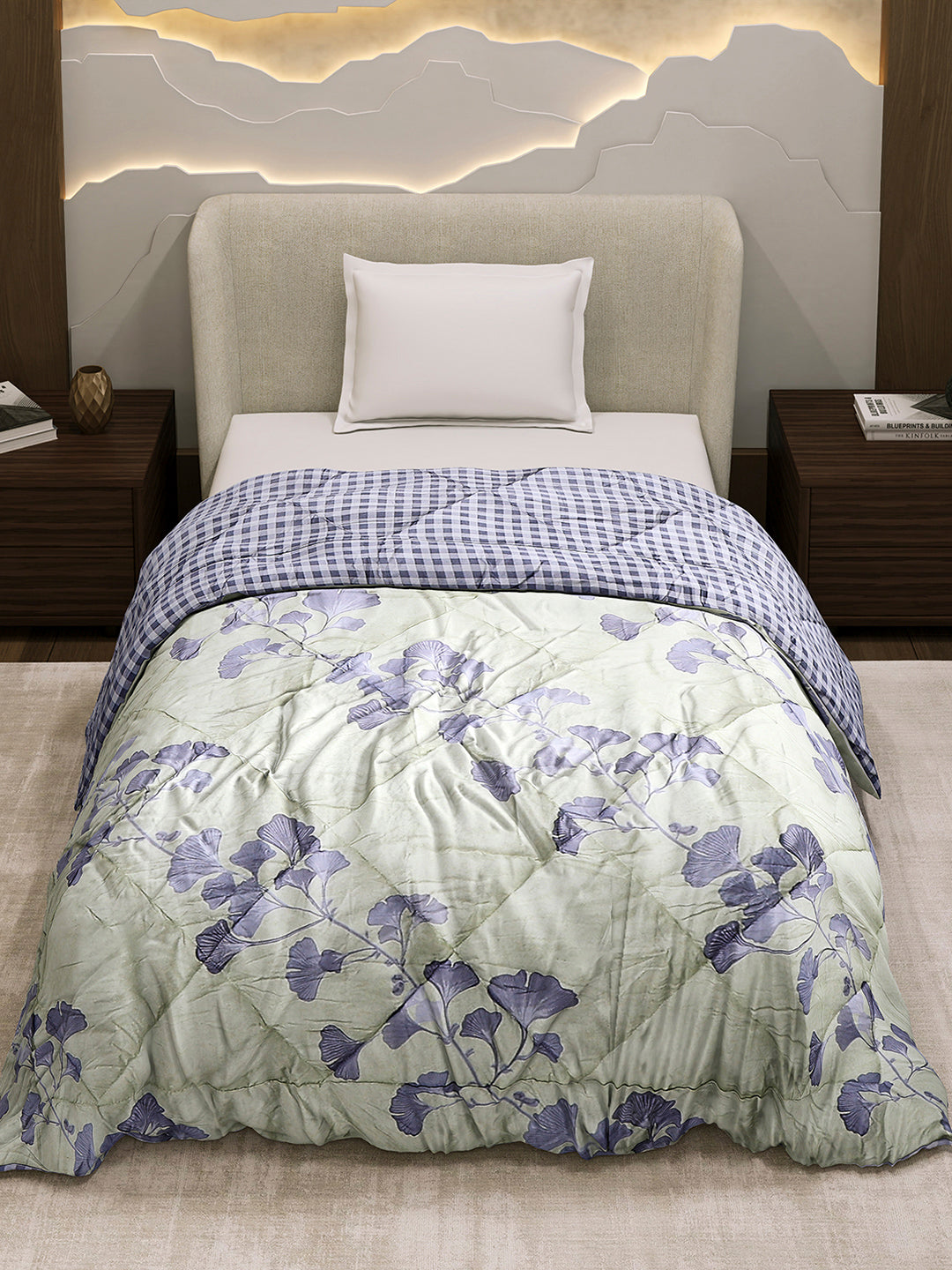 Printed Single Bed 3 Ply Comforter for AC Room - (Marvella)