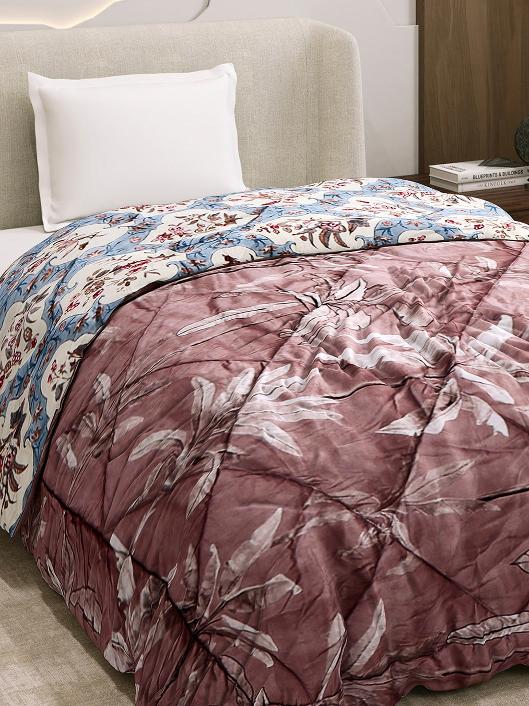 Printed Single Bed 3 Ply Comforter for AC Room - (Marvella)