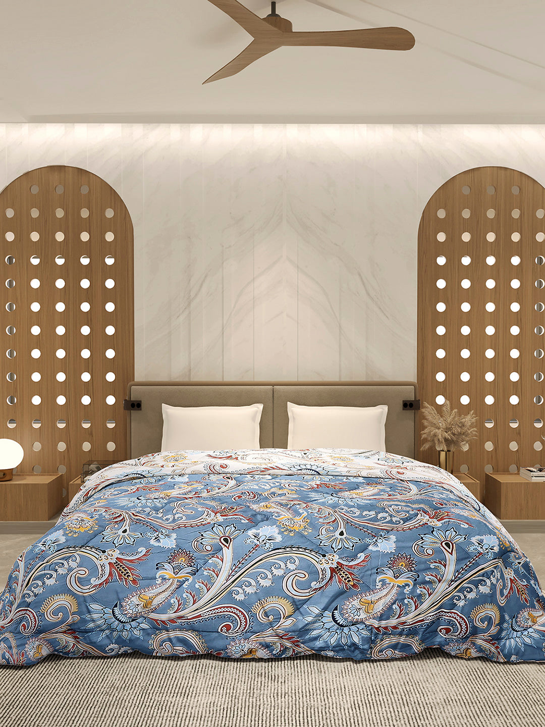 Printed Double Bed 3 Ply Comforter for AC Room - (Marvella)