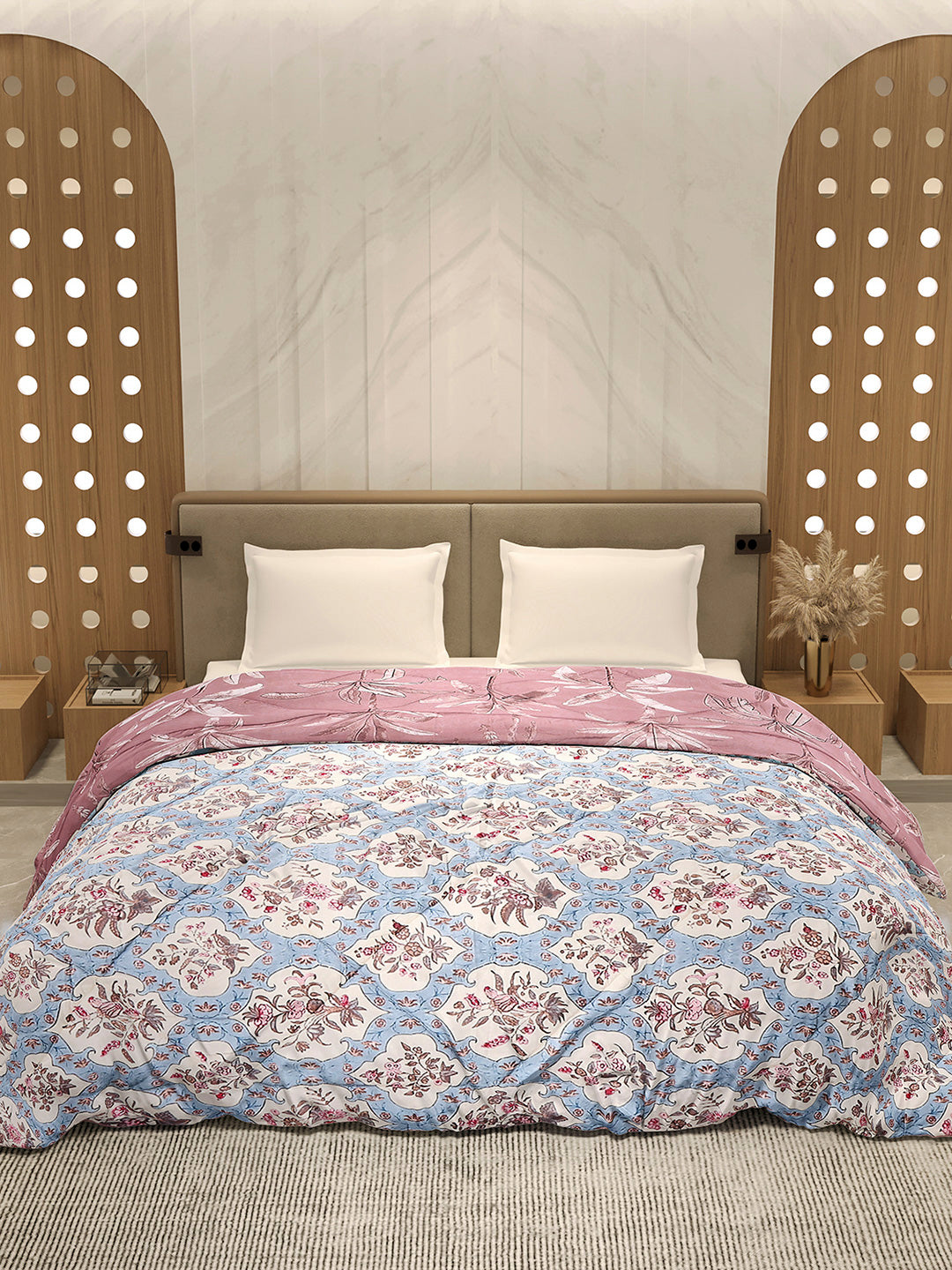 Printed Double Bed 3 Ply Comforter for AC Room - (Marvella)