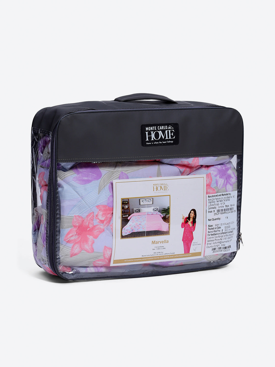 Printed Single Bed 3 Ply Comforter for AC Room - (Marvella)