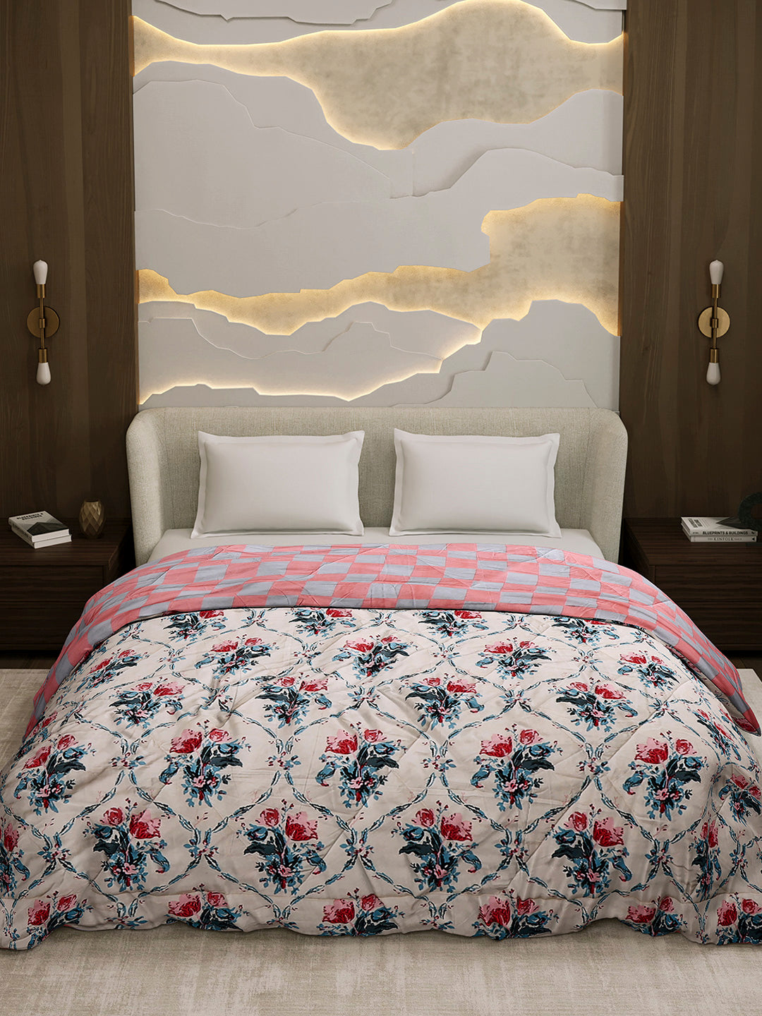 Printed Double Bed 3 Ply Comforter for AC Room - (Sanskriti)