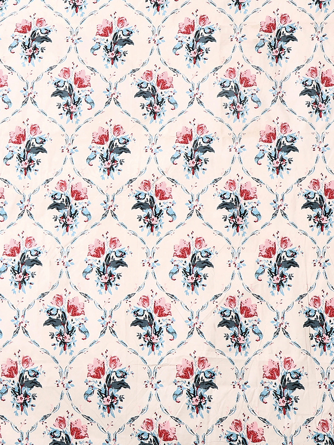 Printed Double Bed 130 GSM 4 Pc Bedding Set (1 Bedsheet, 1 AC Comforter & 2 Pillow Cover)