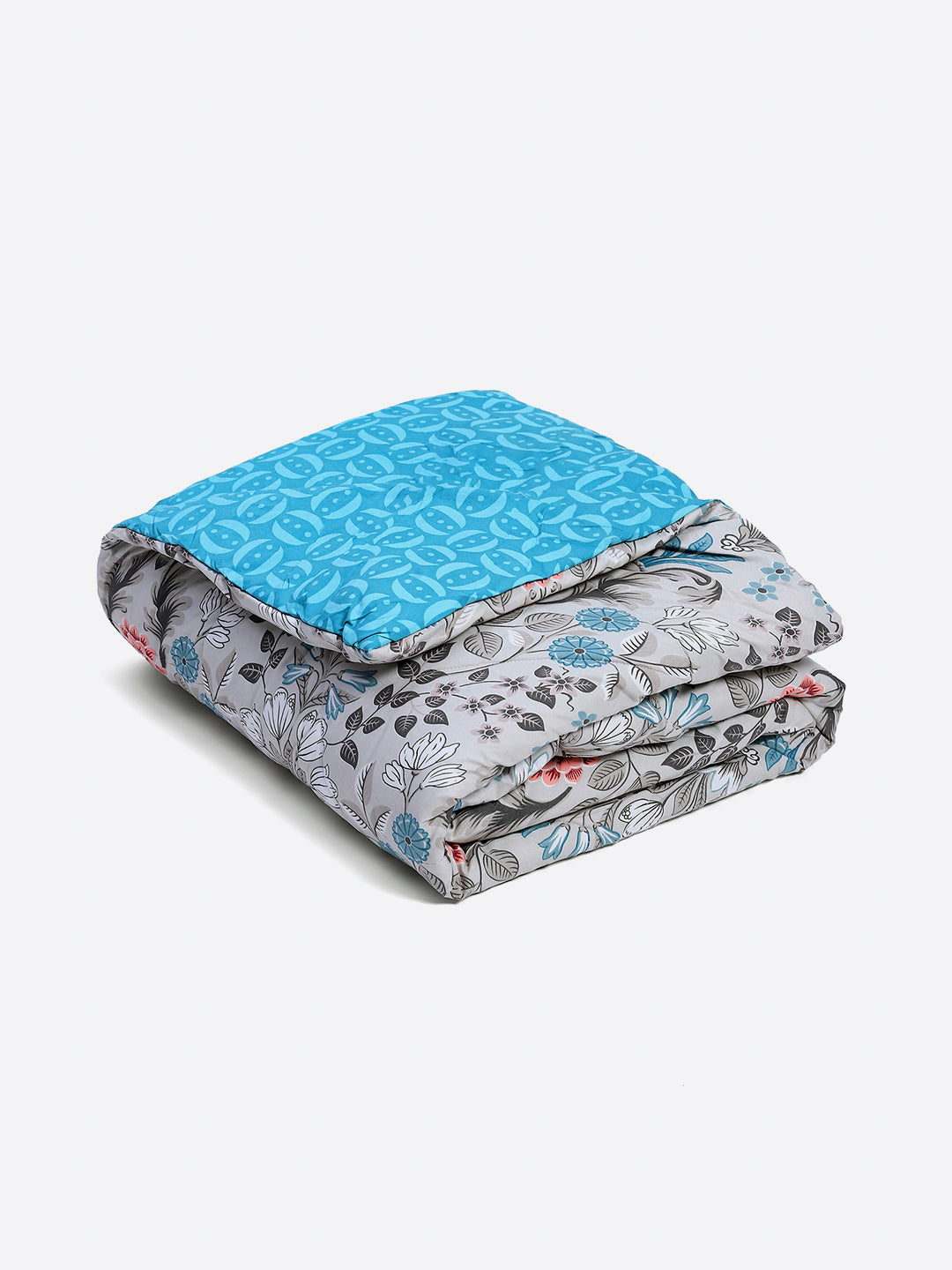 Printed Double Bed 130 GSM 4 Pc Bedding Set (1 Bedsheet, 1 AC Comforter & 2 Pillow Cover)