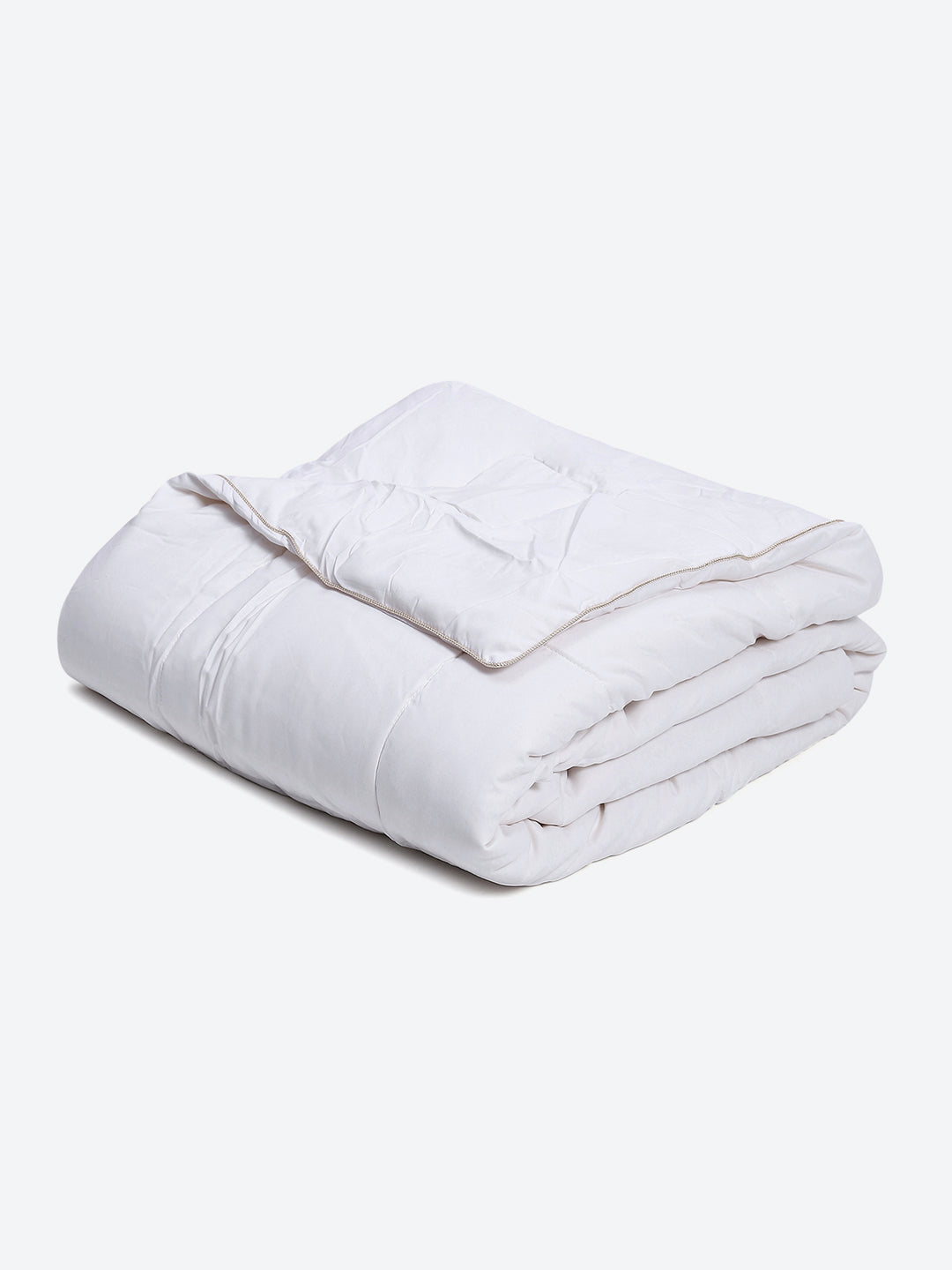 Solid Single Bed 233 GSM Comforter for AC Room (Soybean)